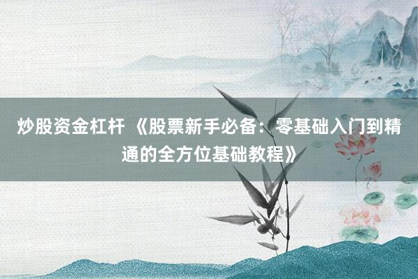 炒股资金杠杆 《股票新手必备：零基础入门到精通的全方位基础教程》